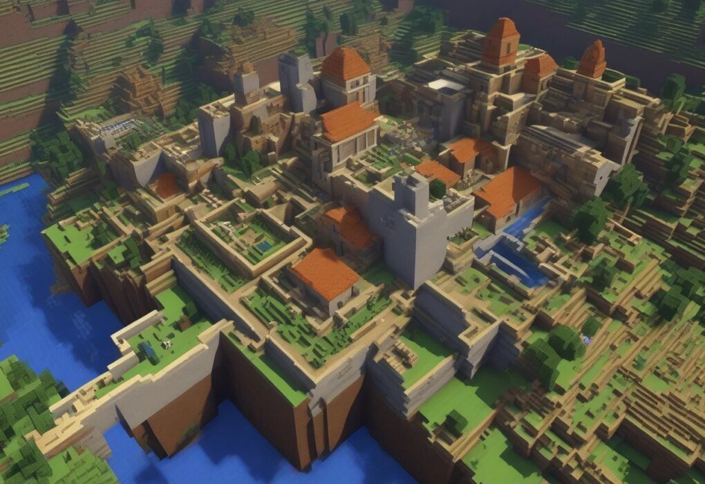 scene from Minecraft