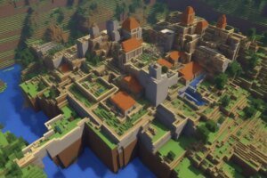 scene from Minecraft