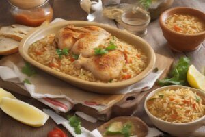 Aprenda a preparar la receta de sopa de pollo con orzo tostado