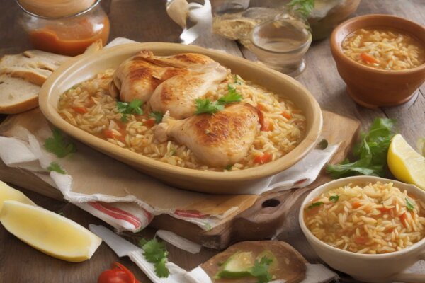 Aprenda a preparar la receta de sopa de pollo con orzo tostado