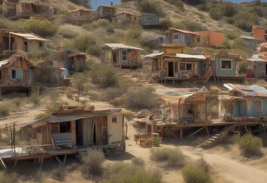 Así lucen las últimas casas hippie construidas a mano en el norte de California