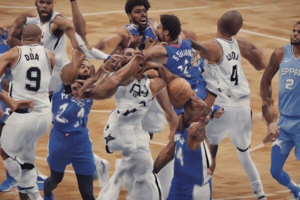 Distensión de pantorrilla deja a Tobias Harris en duda para el debut de Spurs