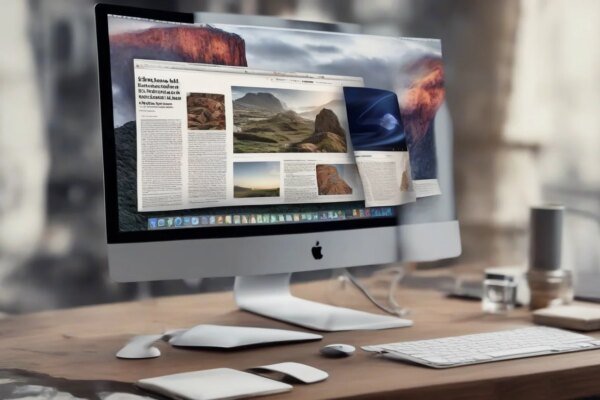An array of iMacs in different colors