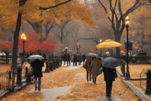 Estilos de otoño para Nueva York: Broadway, SoHo y paseos por Central Park