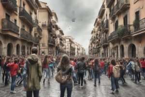 Jóvenes de Italia retoman las movilizaciones en las calles