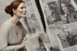 Julianne Moore brilla en el estreno en Londres de The Debut, de Jesse Eisenberg
