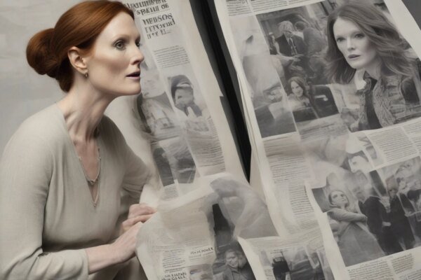 Julianne Moore brilla en el estreno en Londres de The Debut, de Jesse Eisenberg