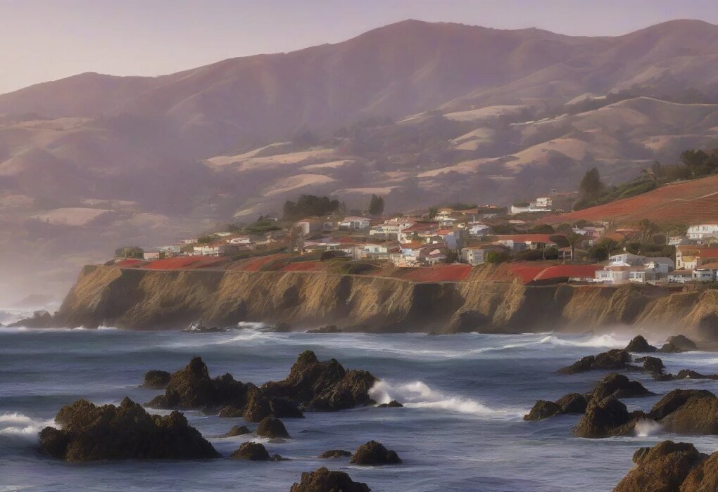Recolección de erizos de mar morados en la costa californiana de Sonoma