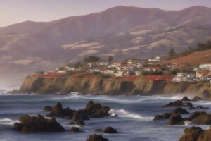 Recolección de erizos de mar morados en la costa californiana de Sonoma